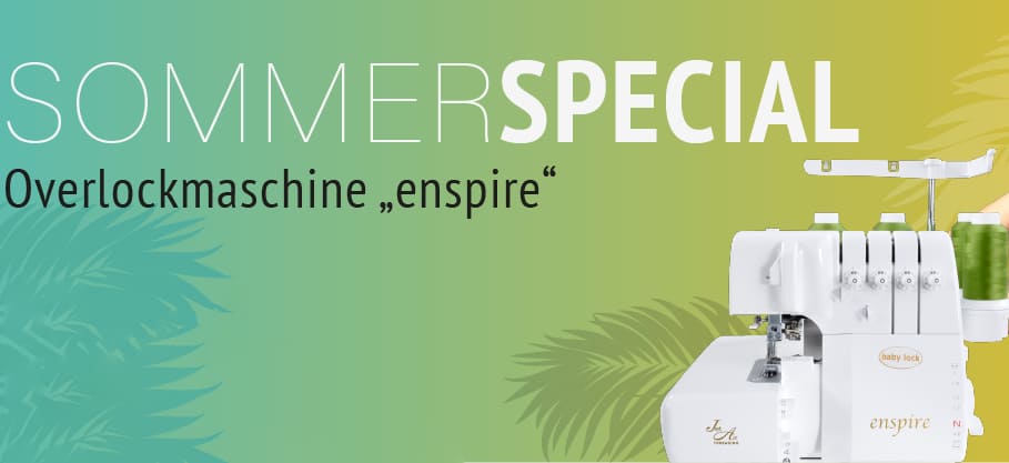 Babylock popup banner sommerspecial enspire.